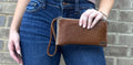 Authentic Cow Hyde Wristlet