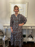 She+Sky Floral Midi Dress