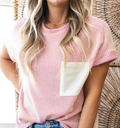 Pink Corded Top